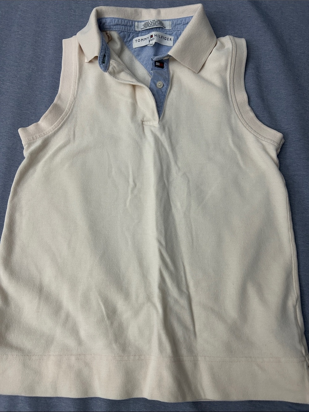 Tommy Hilfiger light peach Sleeveless Polo
